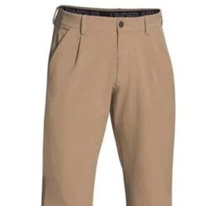 New Under Armour Mens Brown Gray Size 32 32  Performance Straight Chino